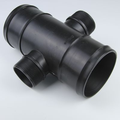 Polypropylene Irrigation Pipe Tee Drip Double Wire Four Way Agricultural