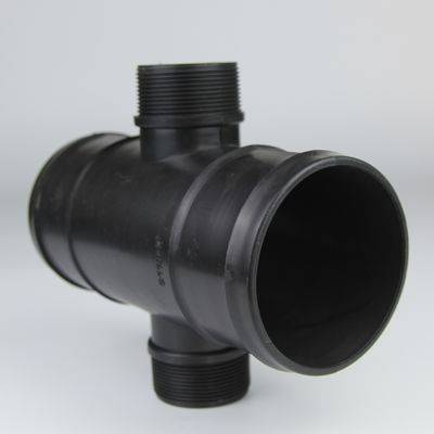 Polypropylene Irrigation Pipe Tee Drip Double Wire Four Way Agricultural