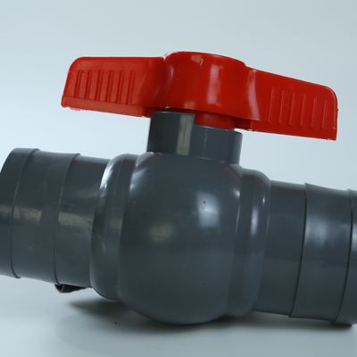 Corrosion Resistant 40mm PVC Ball Valve Straight Through UV Resistant