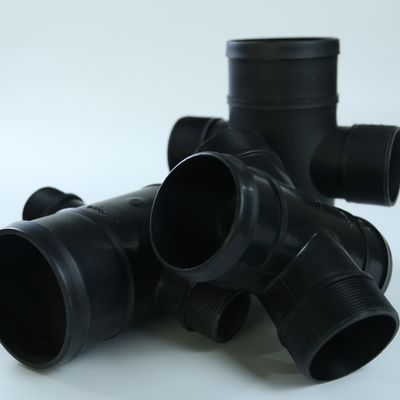 Water Saving Easy Installation Irrigation Pipe Tee Long Service Life Double Wire Cross